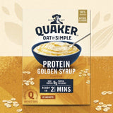 Quaker Oat So Simple Protein Golden Syrup Porridge Sachets Cereal 8 per pack