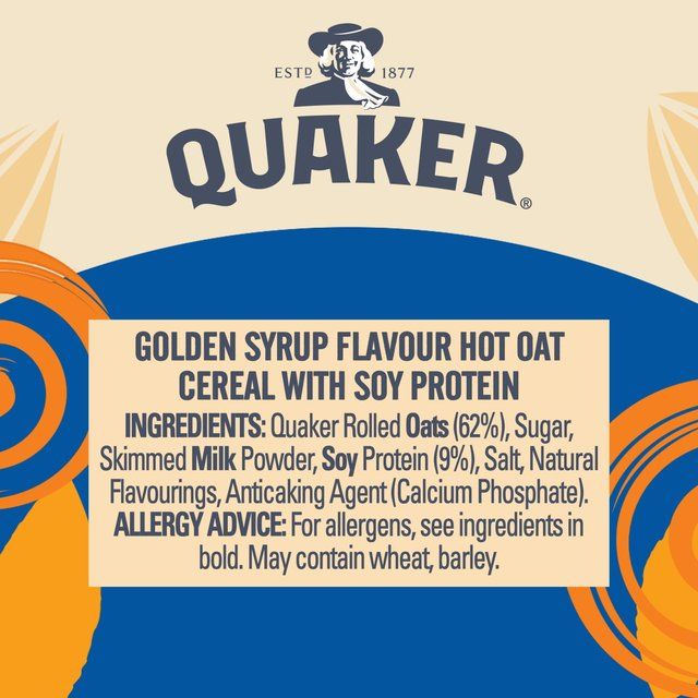 Quaker Oat So Simple Protein Porridge Cereal Pot Golden Syrup 63g