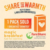 Quaker Oat So Simple Sultanas & Raisins Fruit Porridge Sachets Cereal 10 per pack