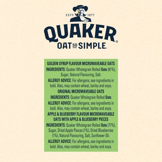 Quaker Oat So Simple Variety Pack Porridge Sachets Cereal 9 per pack