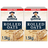 Quaker Rolled Oats, 2 x 1.5kg