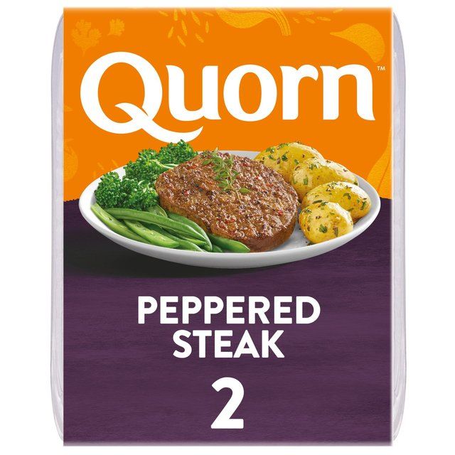 Quorn Vegetarian 2 Peppered Steaks 196g