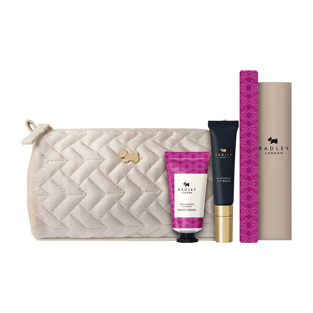 Radley London On The Move Beauty Bag With Hand Cream, Lip Balm & Nail File