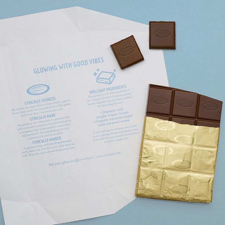 Raw Halo Vegan Pure Dark Raw Chocolate 70g