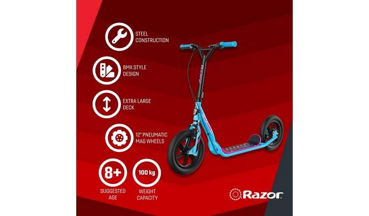 Razor Flashback Retro Big Wheel BMX Scooter - Blue