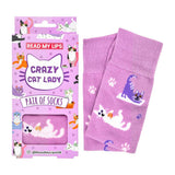 Read My Lips Crazy Cat Lady Socks