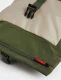 Recycled Polyester Scuff Resistant Rolltop Backpack Green Mix