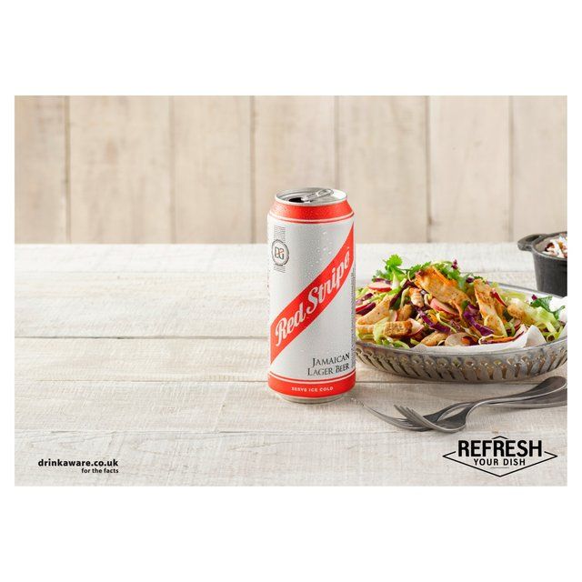 Red Stripe Jamaican Lager Beer Cans 4 x 440ml