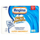 Regina Thirst Pockets Kitchen Roll 3 per pack