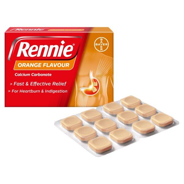 Rennie Orange Heartburn & Indigestion Relief 72 Tablets