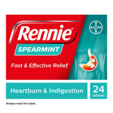 Rennie Spearmint Heartburn & Indigestion Relief Tablets x24