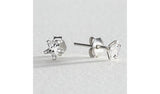 Revere Cubic Zirconia Sterling Silver Star Stud Earrings