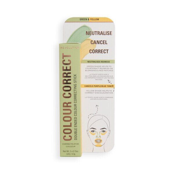 Revolution Colour Correcting Stick Yellow & Green