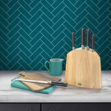 Richardson Sheffield V Sabatier Natural Wood Knife Block 5 per pack