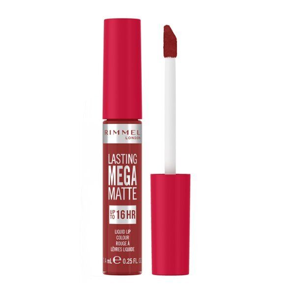 Rimmel Lasting Mega Matte Lipstick 900 Ravishing Rose Fire Starter