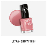 Rimmel London Super Gel Nail Polish 035 Pop Princess Pink 12ml