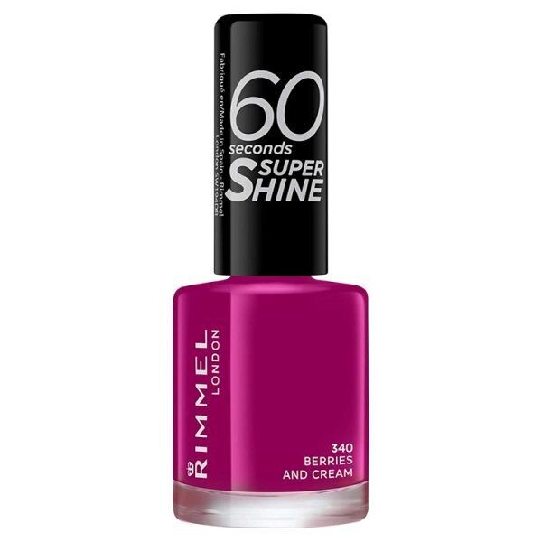 Rimmel Nail Polish 60 Second Clear 8ml Berries & Cream