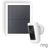 Ring Stick Up Cam Pro with Solar Panel in White