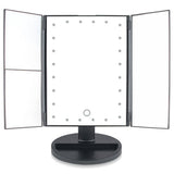 Rio 24 LED Touch Dimmable Makeup Magnification Mirror- Black