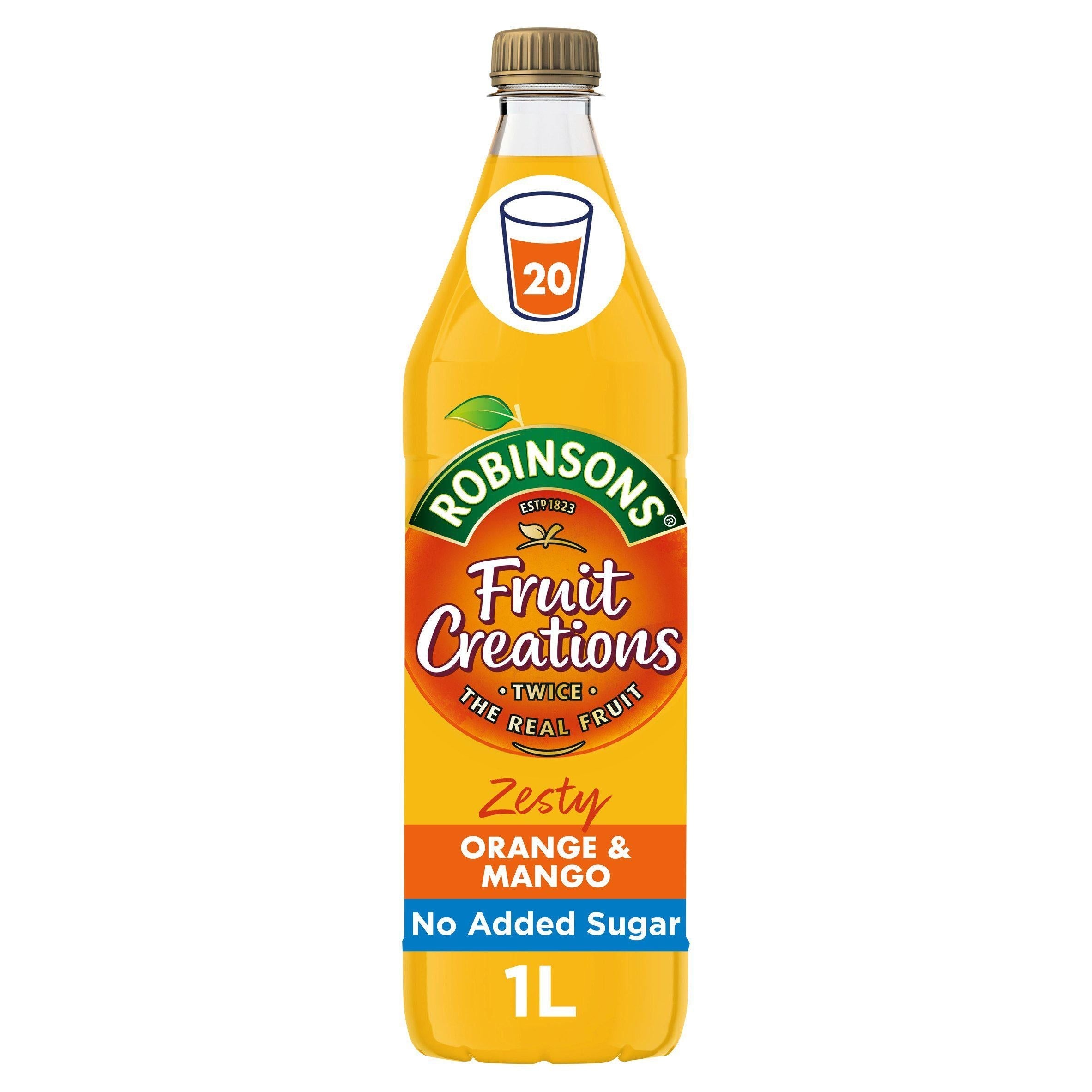 Robinsons Fruit Creations Zesty Orange & Mango Squash 1L