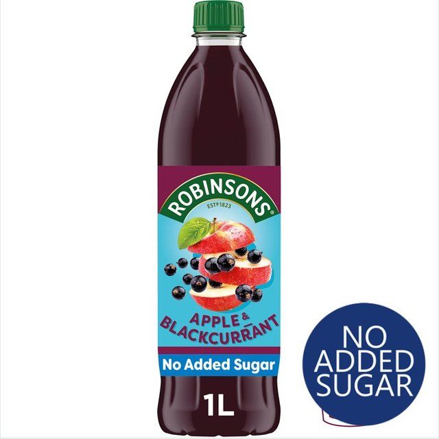 Robinsons Single Strength Apple & Blackcurrant No Added Sugar Squash 1L