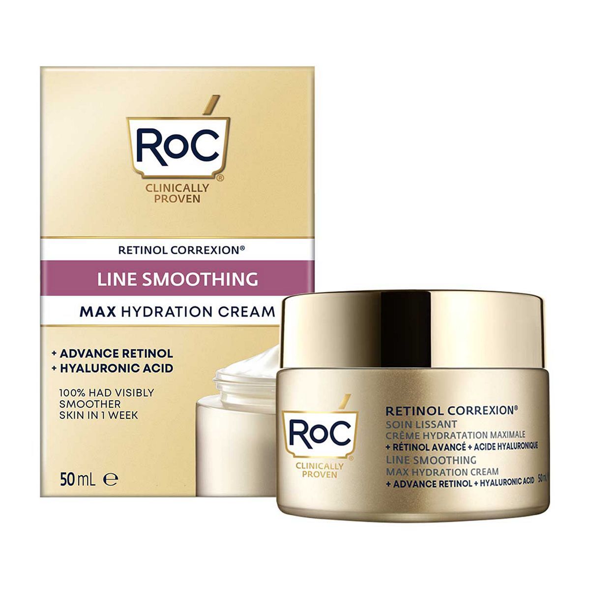RoC®ufe0f Retinol Correxion®ufe0f Line Smoothing Max Hydration Cream 50ml