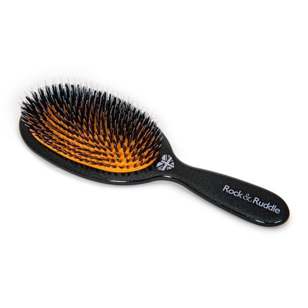 Rock & Ruddle Black Stardust Small Synth Bristle Hairbrush