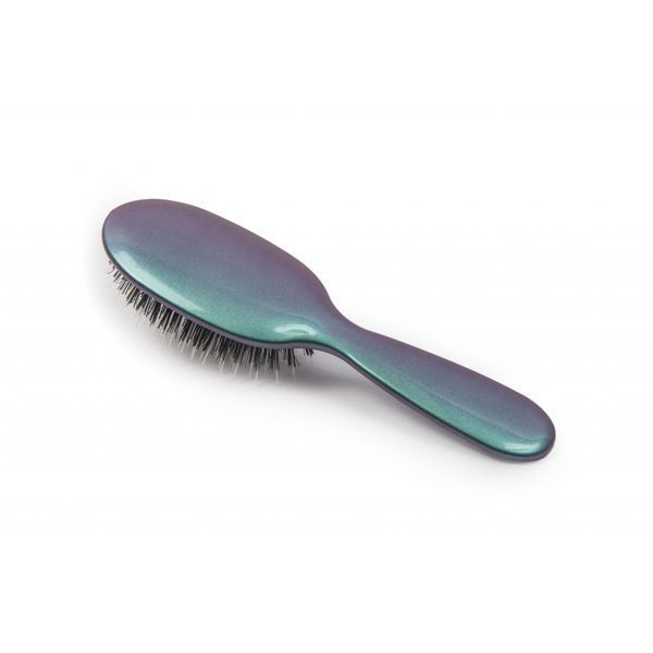 Rock & Ruddle Green Purple Small Baby Bristle Hairbrush