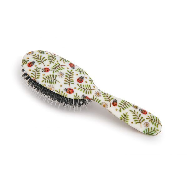 Rock & Ruddle Ladybirds Large Mix Bristle Hairbrush