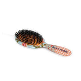 Rock & Ruddle Pink Gingham Large Synthetic Bristle Hairbrush