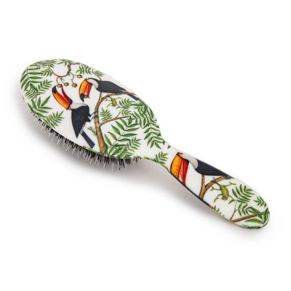 Rock & Ruddle Toucans Small Mix Bristle Hairbrush