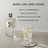 Roku Suntory Japanese Craft Gin 70cl