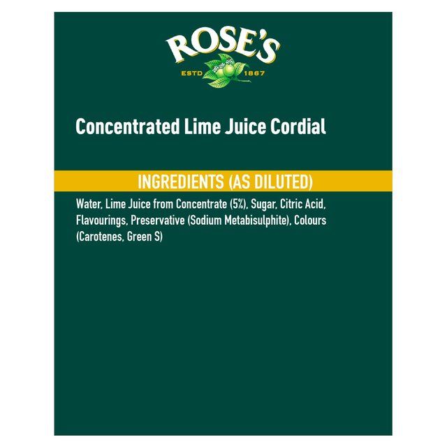Rose's Lime Juice Cordial