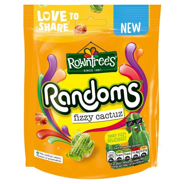 Rowntrees Randoms Fizzy Cactuz 130g