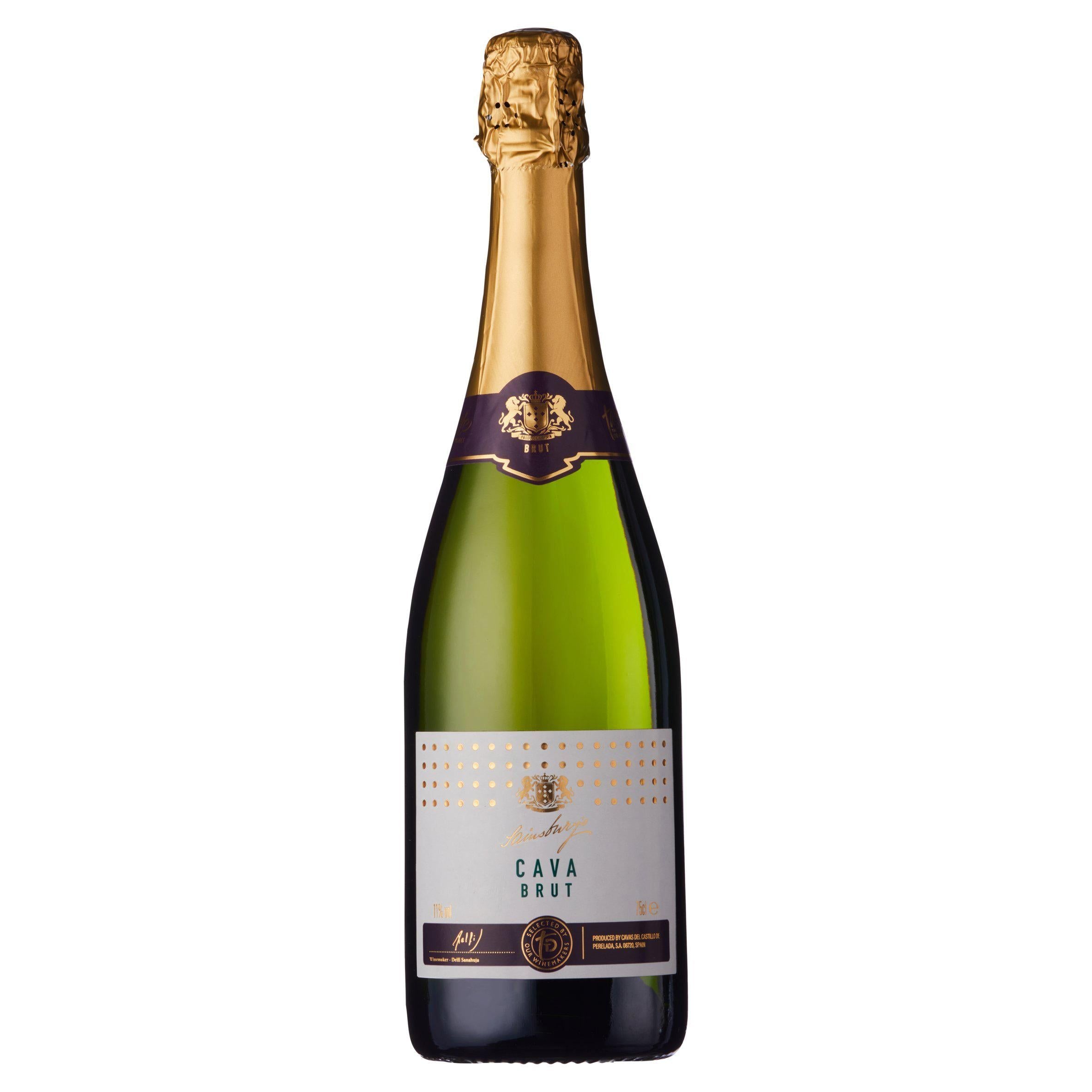 Sainsbury's Cava Brut, Taste the Difference 75cl