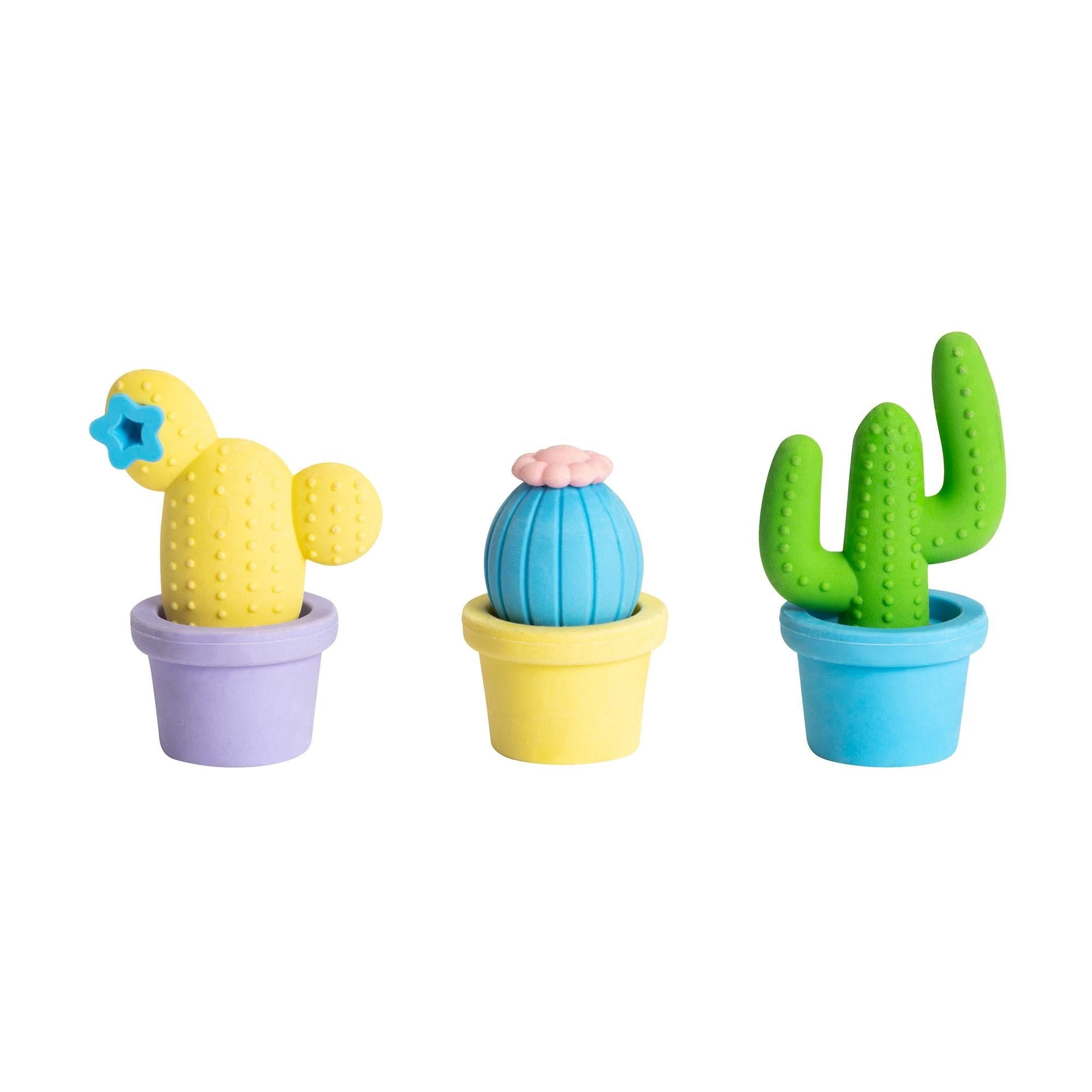 Sainsbury's Home Cactus Erasers Set of 3