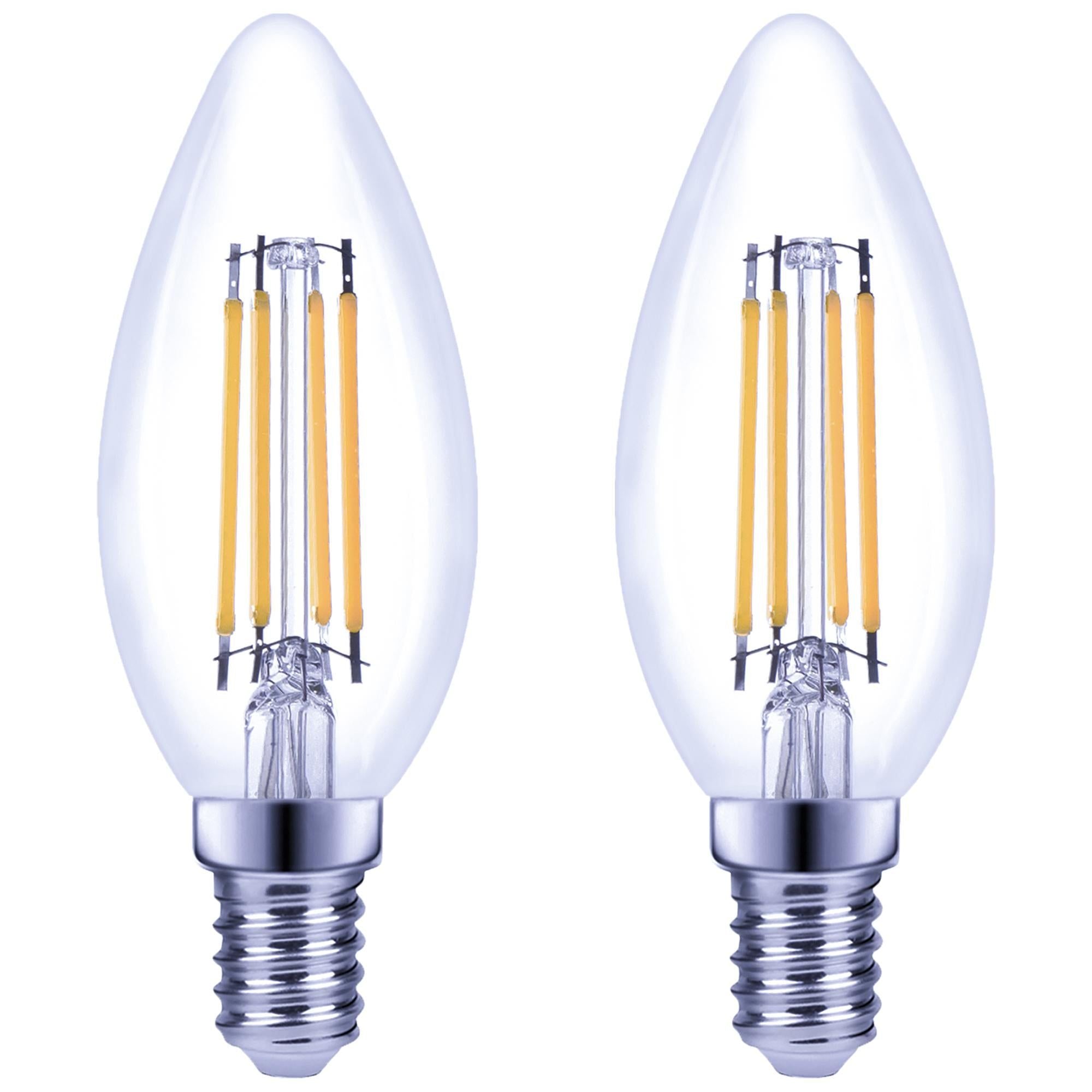 Sainsbury's Home LED Filament Candle 40W SES Light Bulb 2pk