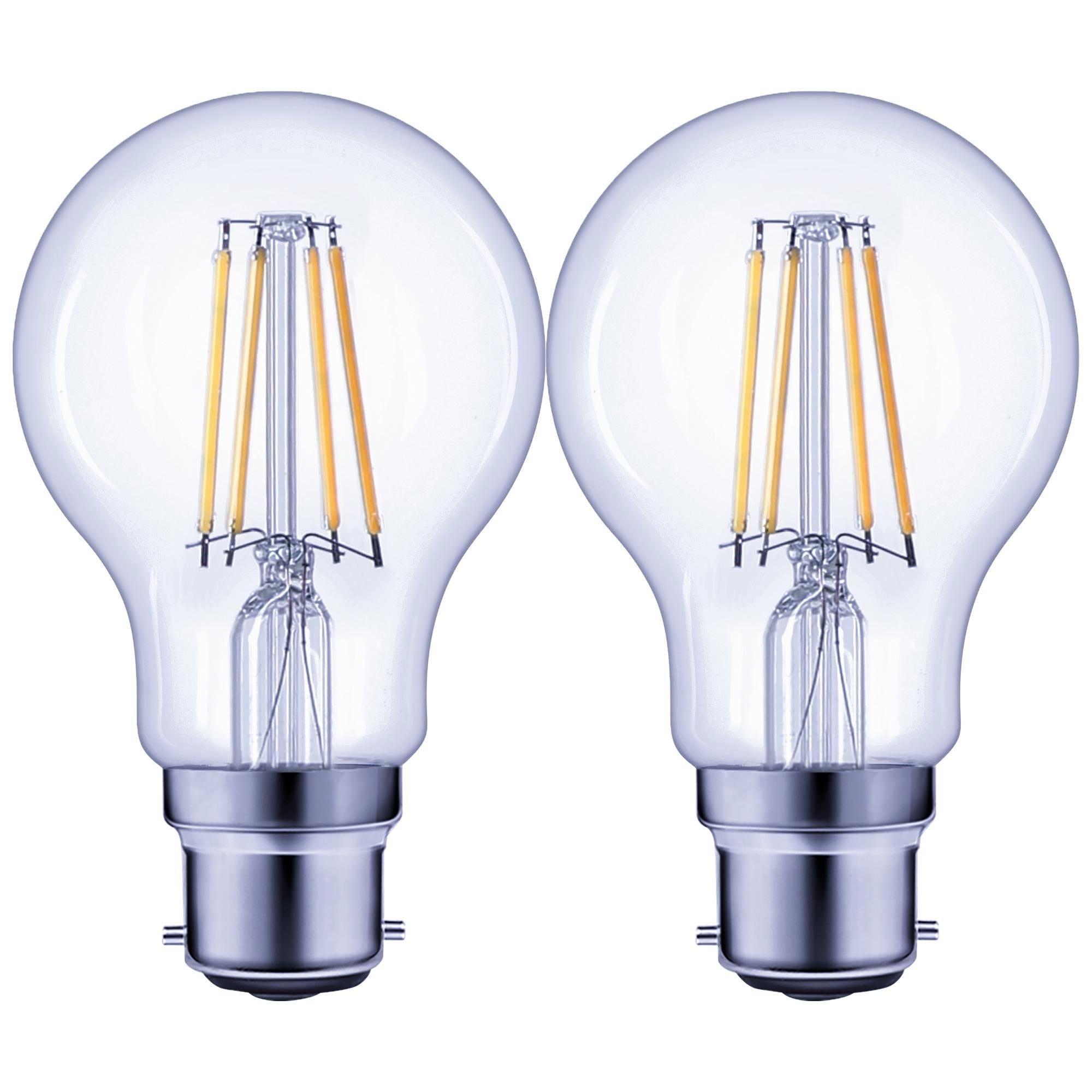 Sainsbury's Home LED Filament Standard 75W BC Light Bulb 2pk