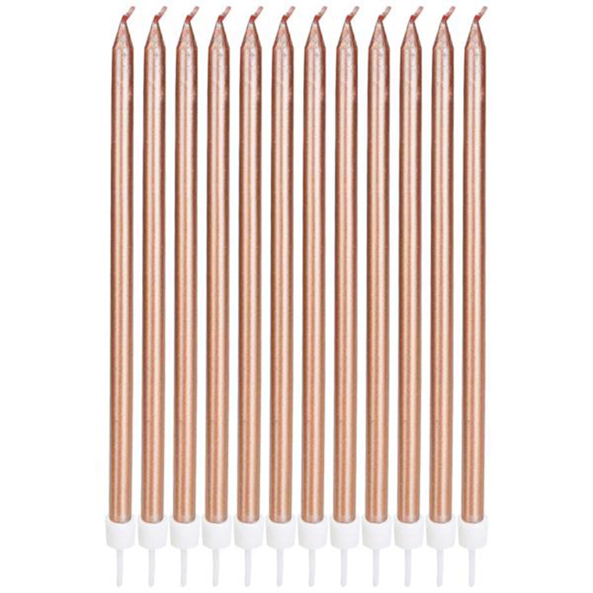Sainsbury's Home Rose Gold Long Candles 12Pk