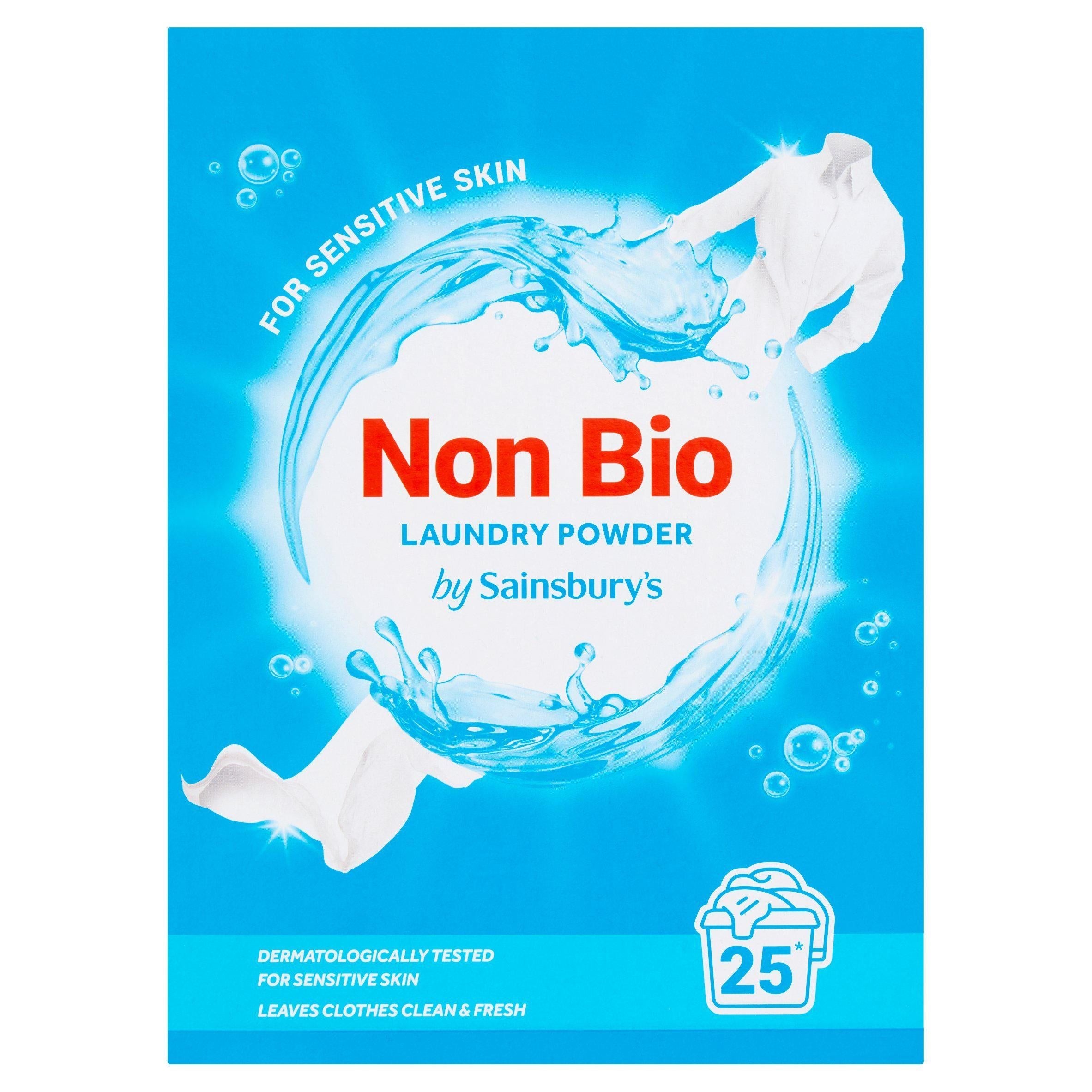 Sainsbury's Non Bio Laundry Powder 1.25Kg 25 Washes