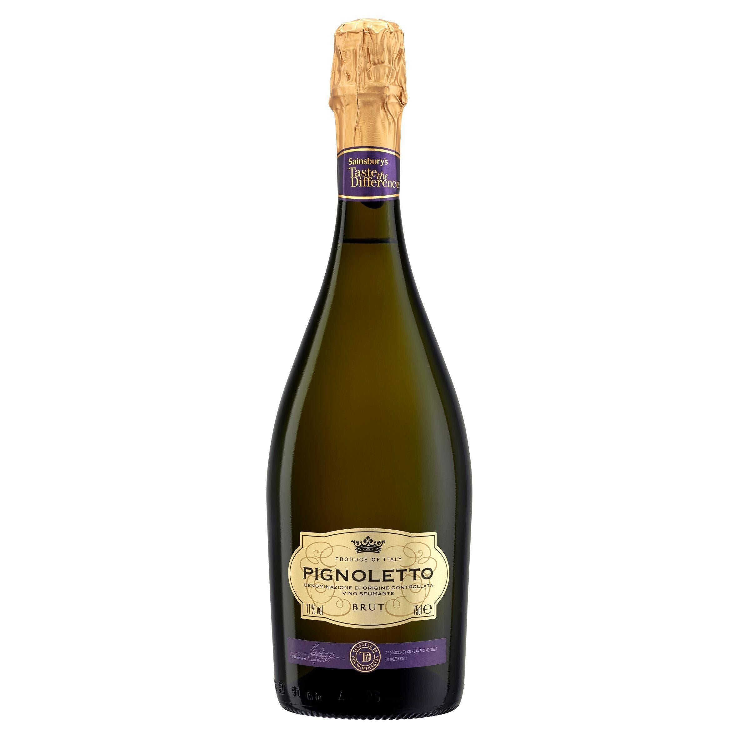 Sainsbury's Pignoletto Brut, Taste the Difference 75cl
