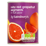 Sainsbury's Ruby Red Grapefruit Segments In Fruit Juice 539g
