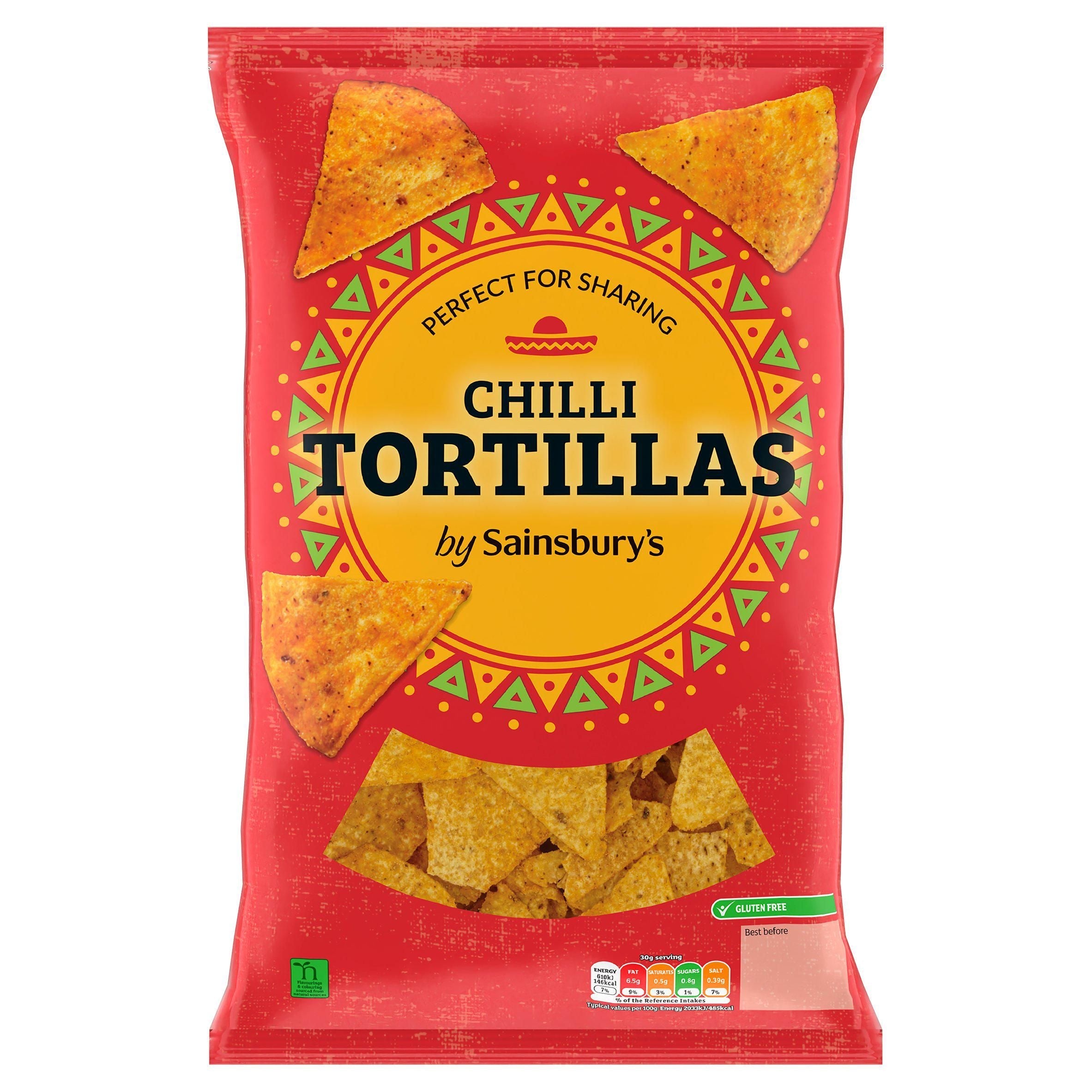 Sainsbury's Tortilla Chips Chilli 200g