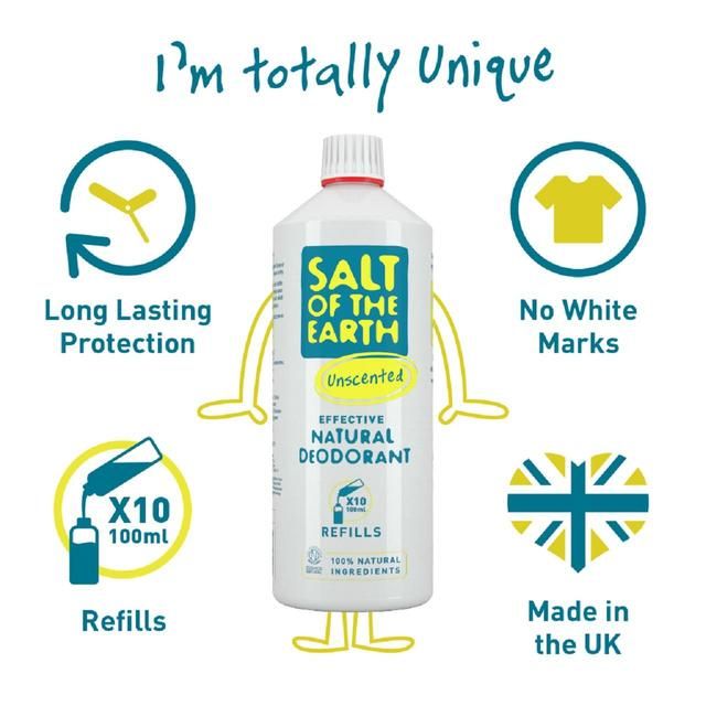Salt of the Earth Natural Deodorant Spray Refill 1L