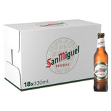 San Miguel Premium Lager Beer Chilled To Your Door Bottles 18 x 330ml
