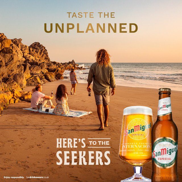 San Miguel Premium Lager Beer Chilled To Your Door Bottles 18 x 330ml