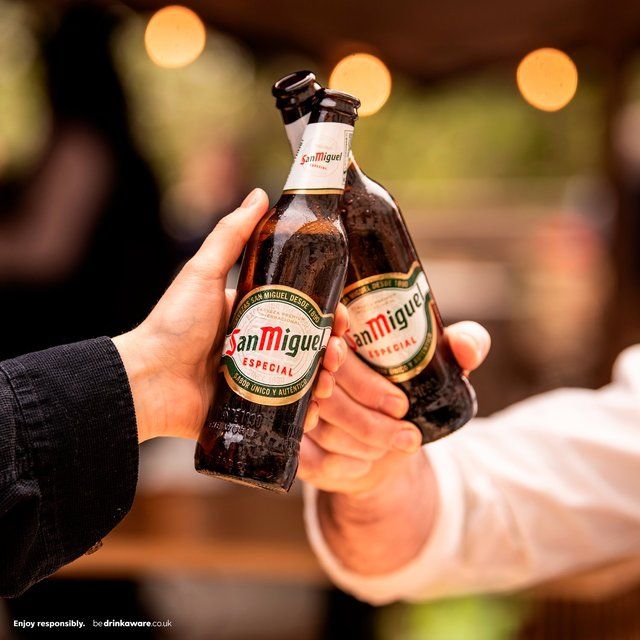 San Miguel Premium Lager Beer Chilled To Your Door Bottles 18 x 330ml