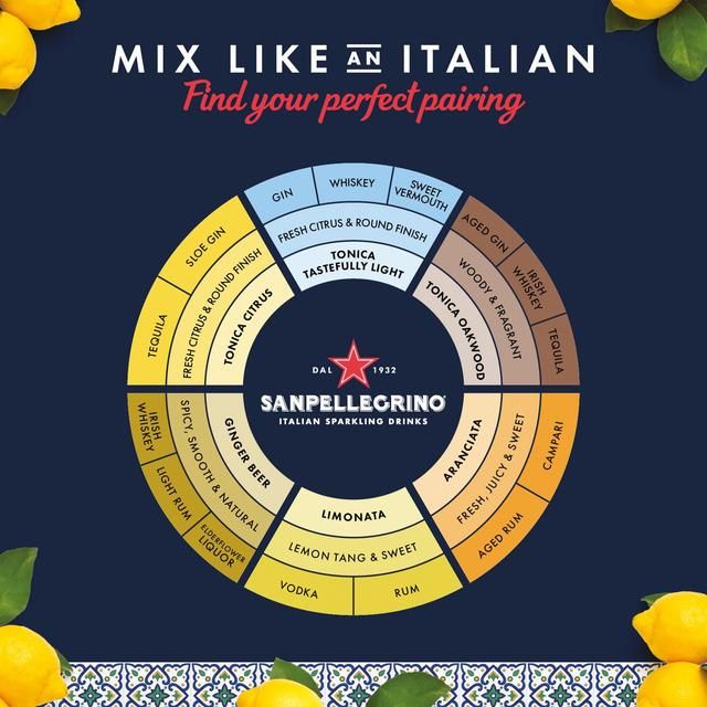 San Pellegrino Oakwood Tonic Water Glass 4 x 200ml