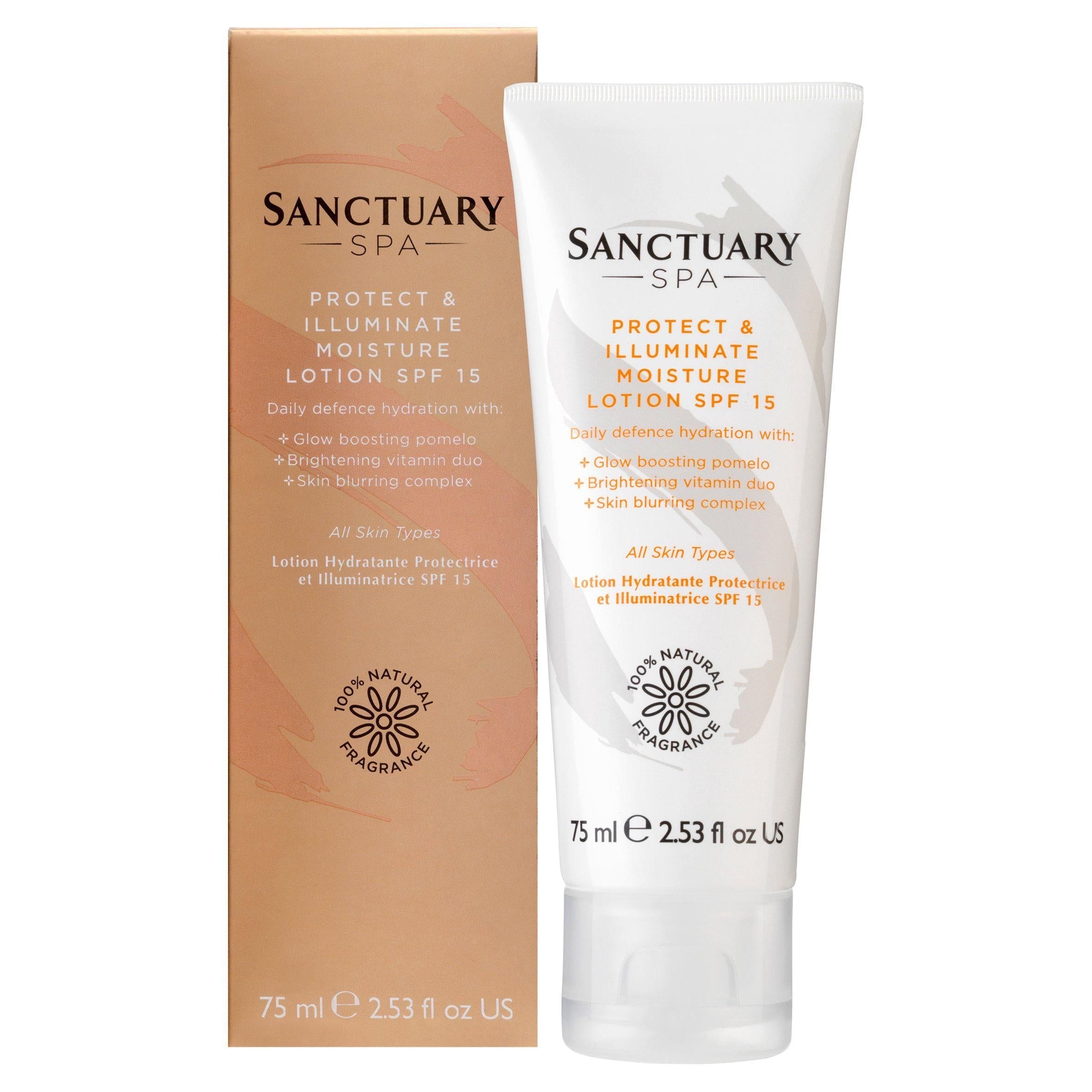 Sanctuary Spa Protect & Illuminate Moisture Lotion SPF 15 75ml