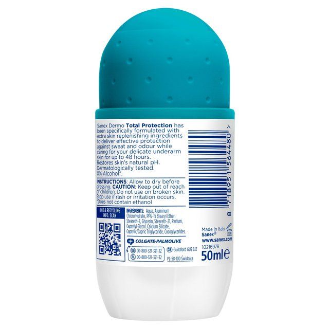Sanex Dermo Total Protection Roll On Deodorant 50ml